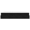 vidaXL Bettgestell mit Matratze mit Matratze 2 pcs Schwarz Samt