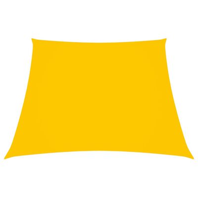 vidaXL Sonnensegel Oxford-Gewebe Trapezförmig 3/5x4 m Gelb
