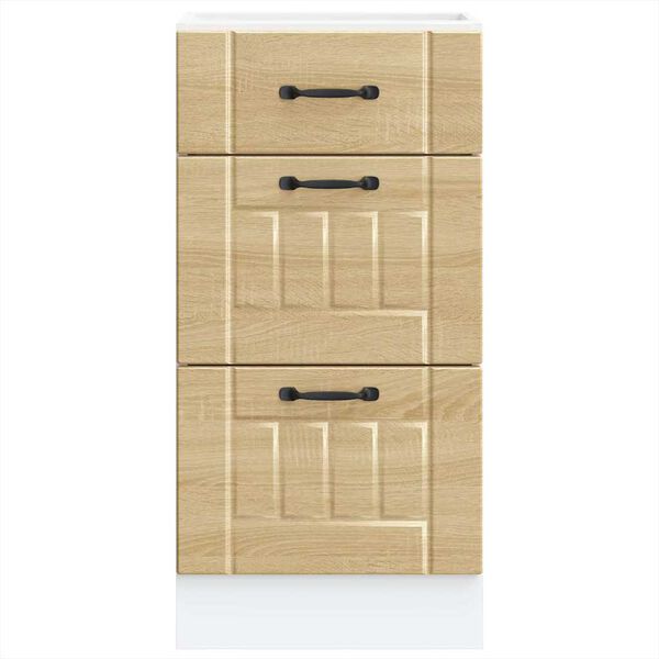 vidaXL K&uuml;chen-Unterschrank Lucca Sonoma-Eiche Holzwerkstoff