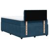 vidaXL Boxspringbett mit Matratze Blau 120x190 cm Samt