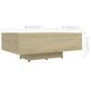 vidaXL Couchtisch Sonoma-Eiche 85x55x31 cm Holzwerkstoff