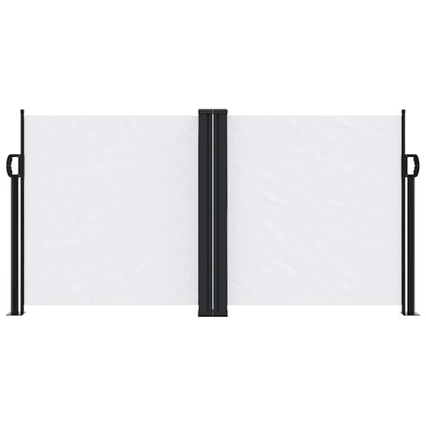 vidaXL Seitenmarkise Ausziehbar Wei&szlig; 120x600 cm