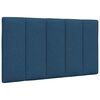 vidaXL Bett mit Matratze "Hanko" Blau 90x190 cm Stoff