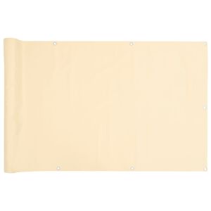 vidaXL Balkon-Sichtschutz Creme 700x120 cm PVC
