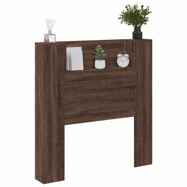vidaXL Kopfteil Braun Eichen-Optik 100 x 16,5 x 103,5 cm Holzwerkstoff
