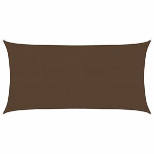 vidaXL Sonnensegel 160 g/m&sup2; Braun 2x3,5 m HDPE