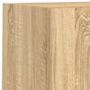 vidaXL 6-tlg. Wohnwand mit LED-Beleuchtung Sonoma-Eiche Holzwerkstoff