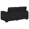 vidaXL 2-Sitzer-Sofa Schwarz 120 cm Stoff