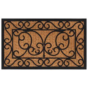 vidaXL Fu&szlig;matte Rechteckig 45x75 cm Gummi und Kokosfaser