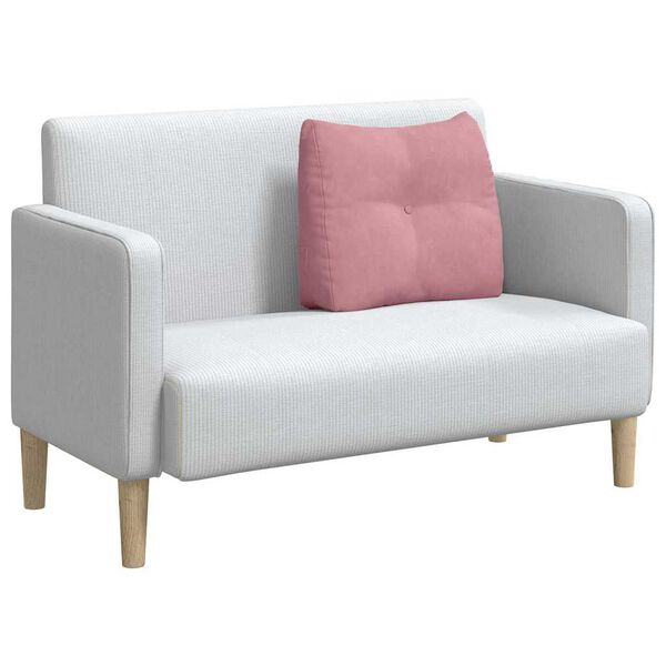 vidaXL R&uuml;ckenkissen Rosa 60 x 24 x 50 cm Samt