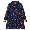 Kinderkleid mit Langen &Auml;rmeln Marineblau 140