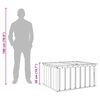 vidaXL Gartenlagerbox Schwarz 101 x 82 x 50 cm Stahl