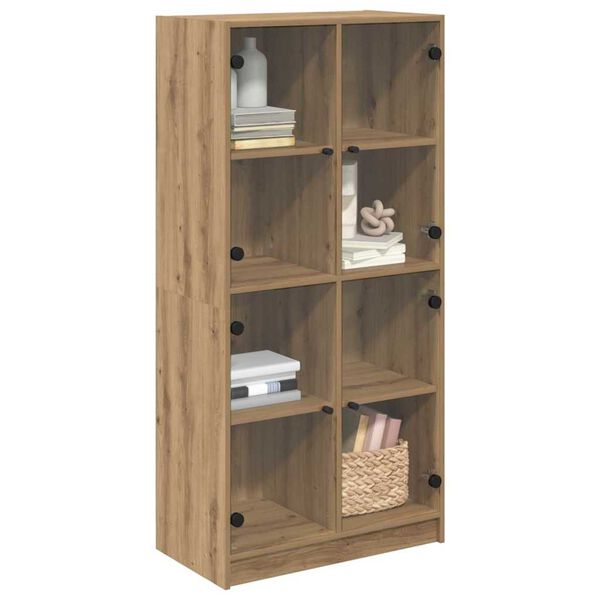 vidaXL Highboard Artisan-Eiche 68 x 37 x 142 cm Holzwerkstoff