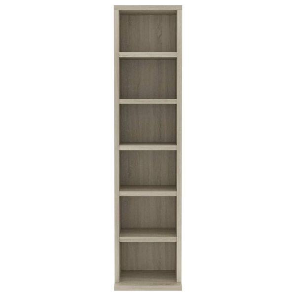 vidaXL CD-Schrank Sonoma-Eiche 21x20x88 cm Holzwerkstoff