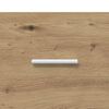 vidaXL Kopfteil mit Schrank 3 pcs Artisan-Eiche Holzwerkstoff