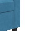 vidaXL 3-Sitzer-Sofa Blau 180 cm Samt