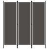 vidaXL 3-tlg. Raumteiler Anthrazit 150x180 cm
