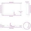 vidaXL Couchtischbeine U-Form 2 Stk. Wei&szlig; 60x(42-43) cm Stahl