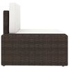 vidaXL 11-tlg. Garten-Lounge-Set mit Kissen Braun Poly Rattan