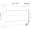 vidaXL Wand-Schuhschrank Wei&szlig; 80x18x60 cm Holzwerkstoff