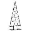 vidaXL Metall-Weihnachtsbaum f&uuml;r Dekorationen Schwarz 90 cm