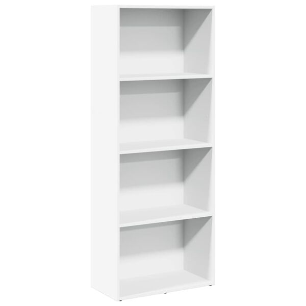 vidaXL Bücherregal Weiß 60x30x152 cm Holzwerkstoff