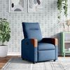 vidaXL Relaxsessel Blau Stoff