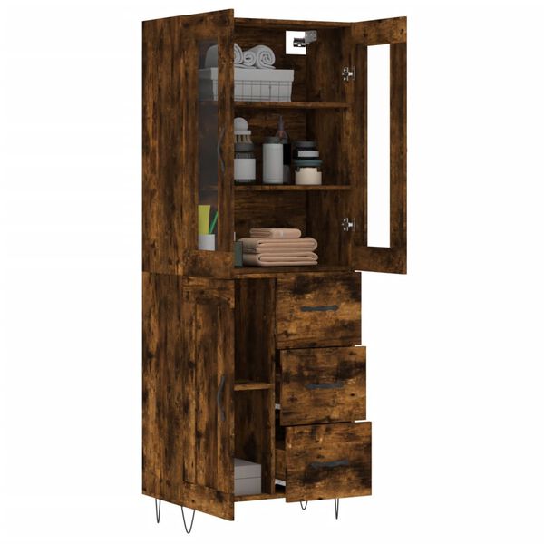 vidaXL Highboard R&auml;uchereiche 69,5x34x180 cm Holzwerkstoff