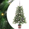 vidaXL Weihnachtsbaum mit 150 LEDs mit Ständer Grün 90 cm PE