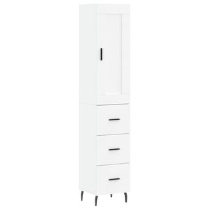 vidaXL Highboard Wei&szlig; 34,5x34x180 cm Holzwerkstoff