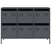 vidaXL Sideboard Anthrazit 101,5x39x73,5 cm Kaltgewalzter Stahl