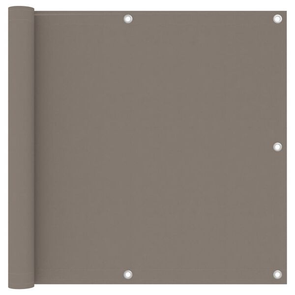 vidaXL Balkon-Sichtschutz Taupe 90x300 cm Oxford-Gewebe