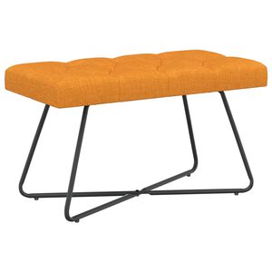 vidaXL Bank mit Knopfheftung Dunkelgelb 80 x 40 x 46 cm Stoff