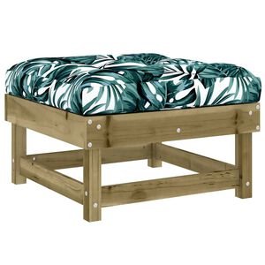 vidaXL Gartenhocker mit Kissen Kiefernholz Impr&auml;gniert