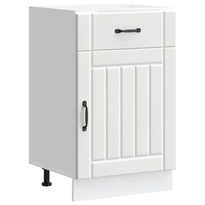 vidaXL K&uuml;chen-Unterschrank Lucca Wei&szlig; Holzwerkstoff