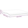 vidaXL Matratze Weiß und Grau 180 x 200 cm Memory Foam