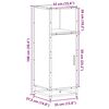 vidaXL Badezimmerschrank Sonoma-Eiche 35x37,5x100 cm Holzwerkstoff