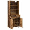 vidaXL Highboard Altholz 69,5 x 34 x 180 cm Holzwerkstoff