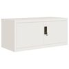 vidaXL Aktenschrank Wei&szlig; 90x40x40 cm Stahl