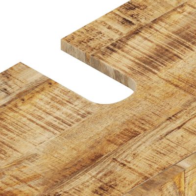 vidaXL Waschbeckenunterschrank Massivholz Mango und Holzwerkstoff