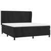 vidaXL Boxspringbett mit Matratze Schwarz 180x200 cm Samt