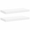 vidaXL Schweberegale 2 Stk. Wei&szlig; 50x23,5x3,8 cm MDF