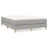 vidaXL Boxspringbettgestell Hellgrau 140x190 cm Stoff