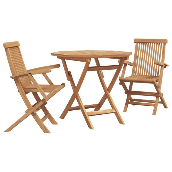 vidaXL Garten Essgruppe 3 pcs Braun Massivholz Akazie