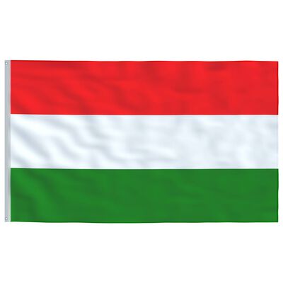 vidaXL Flagge Ungarns und Mast Aluminium 6,2 m
