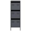 vidaXL Highboard Anthrazit 39x35x103,5 cm Stahl