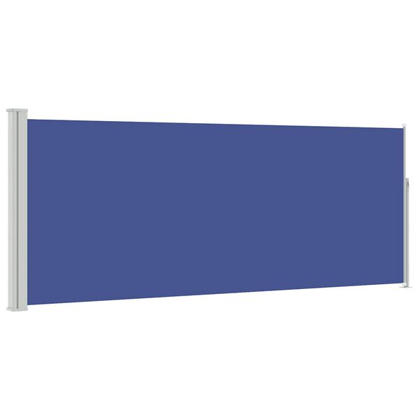 vidaXL Ausziehbare Seitenmarkise 120x300 cm Blau