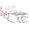 vidaXL Bettrahmen Graues Sonoma 120 x 190 cm Holzwerkstoff