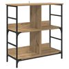 vidaXL Regal 4 Ebenen 78,5 x 33 x 82 cm Holzwerkstoff Artisan-Eiche