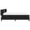 vidaXL Boxspringbett mit Matratze Schwarz 180 x 200 cm Samt